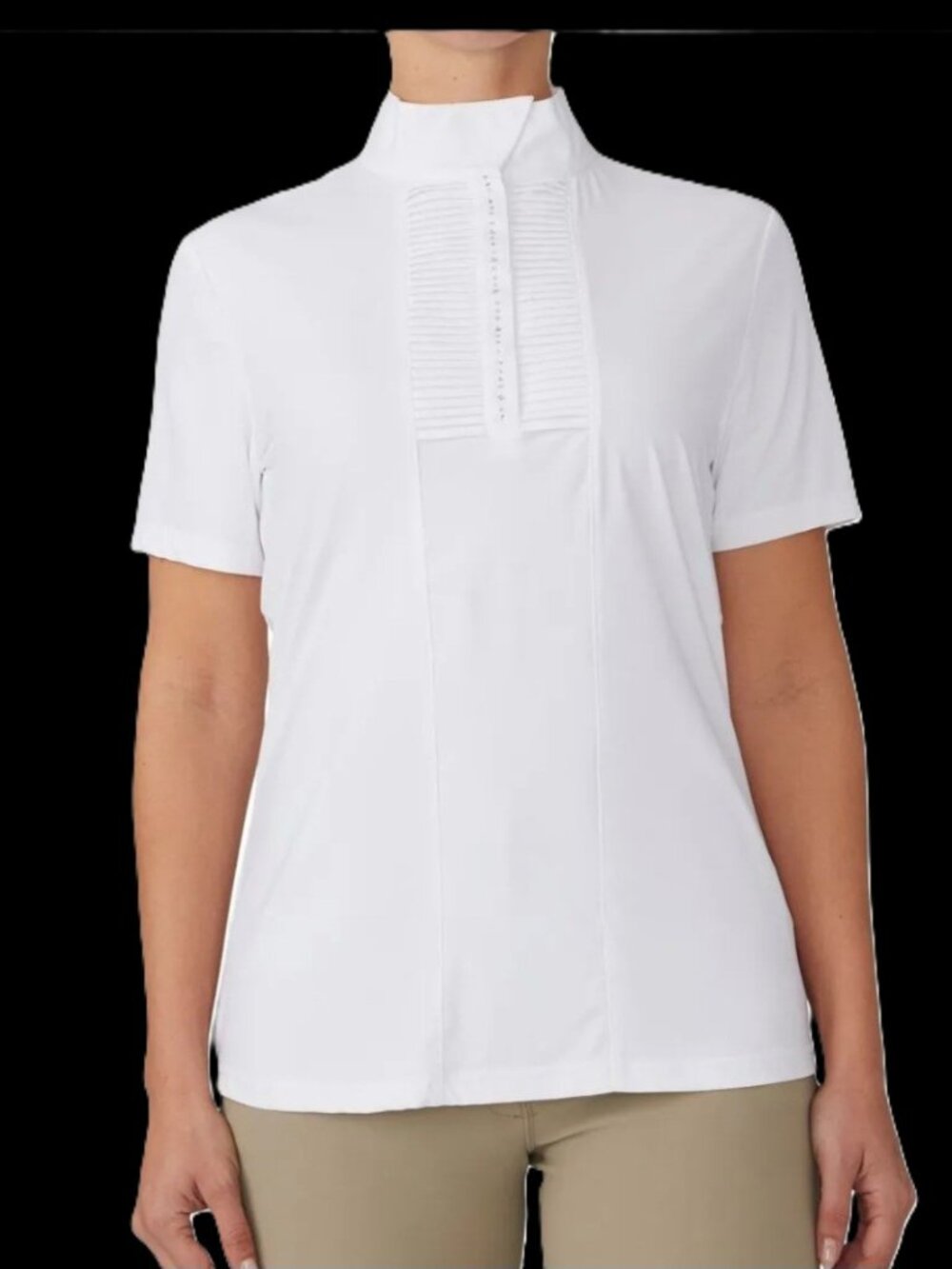 SHORT Sleeved Elegance SHOW SHIRT w rhinestones sizes XS-S-M-L-XL NWT Ovation